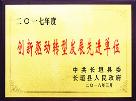 创新驱动转型发展先进单位